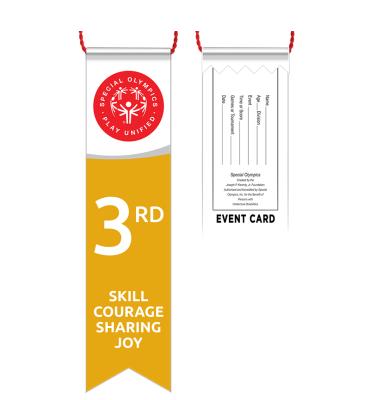 3rd Place Unified Special Olympics Ribbon