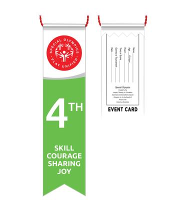 4th Place Unified Special Olympics Ribbon