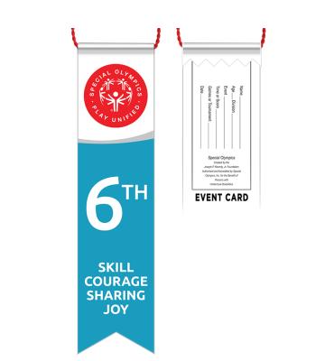 6th Place Unified Special Olympics Ribbon