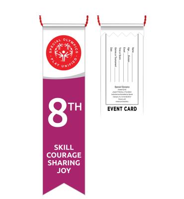 8th Place Unified Special Olympics Ribbon