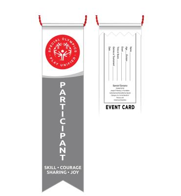 Participation Unified Special Olympics Ribbon