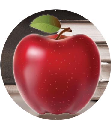 2" Apple Sticker