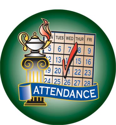 2" Attendance Green Sticker