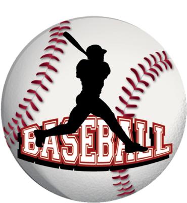 2" Baseball Muscle Man Sticker