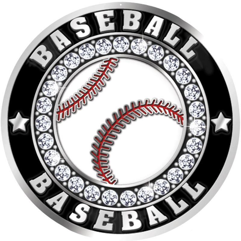 2" BASEBALL ICE STICKER