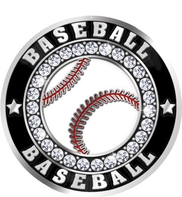2" Baseball Ice Sticker