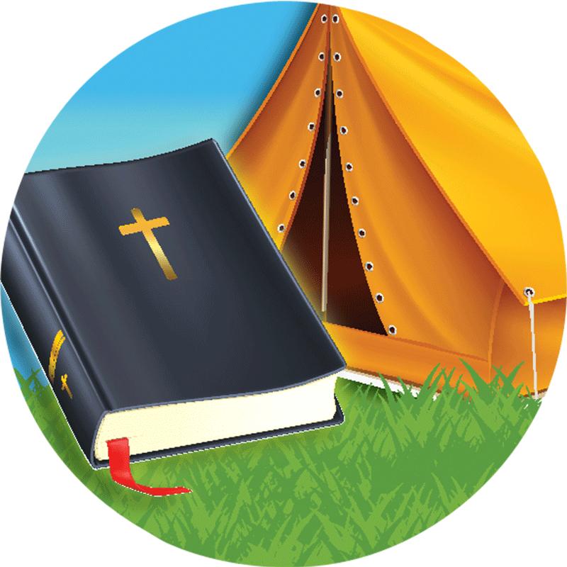 2" BIBLE CAMP STICKER