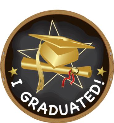2" I Graduated Sticker