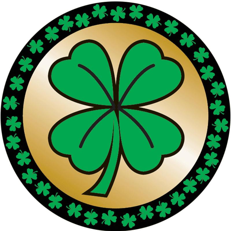 2" FOUR LEAF CLOVER STICKER