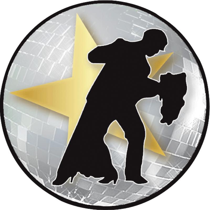 2" BALLROOM MIRROR BALL STKR