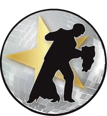 2" Ballroom Mirror Ball Sticker