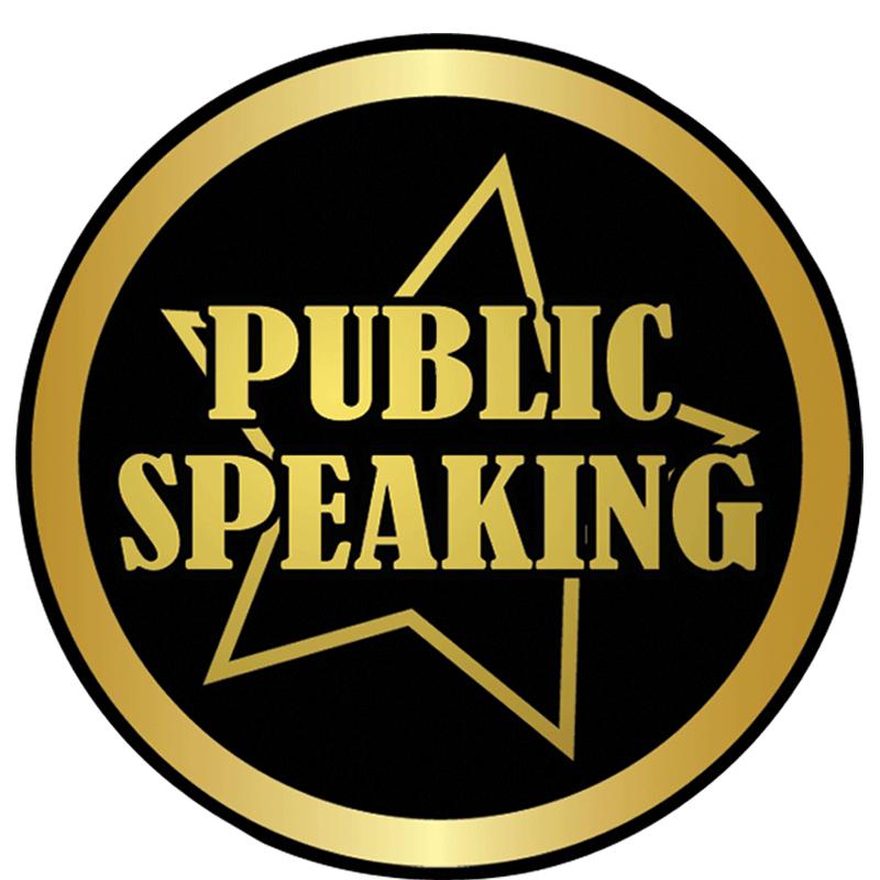2" PUBLIC SPEAKING BLK/GLD STK