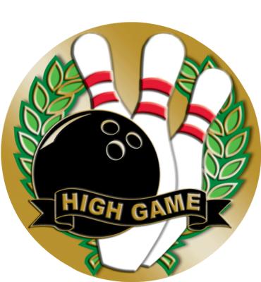 2" Bowling High Game Sticker