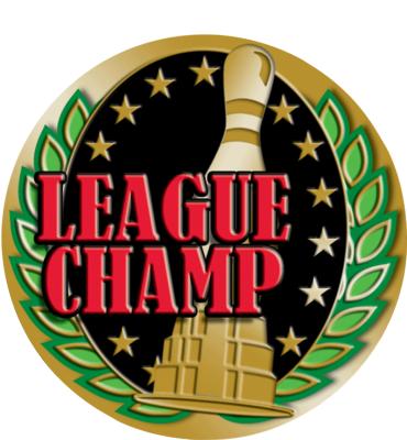 2" Bowling League Championship Sticker