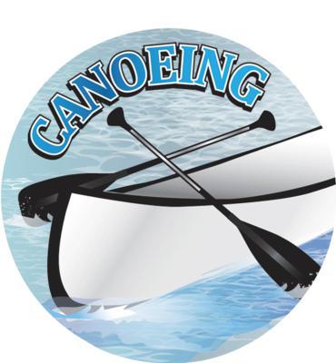 2" Canoeing Sticker