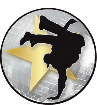 2" Hip Hop Dance Male Sticker