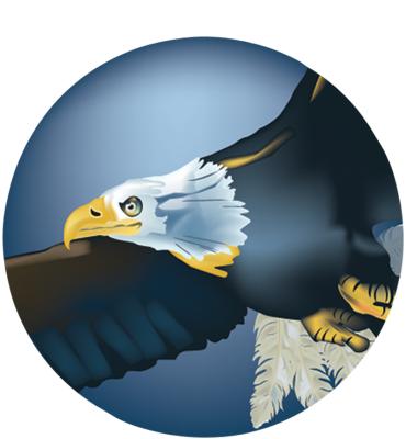 2" Soaring Eagle Sticker