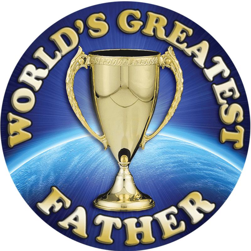 2" WORLDS GREATEST FATHER STK