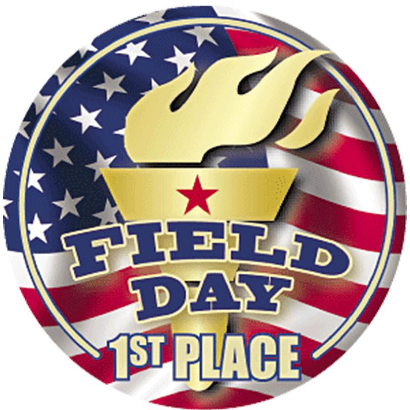 2" FIELD DAY 1ST PLACE STKR