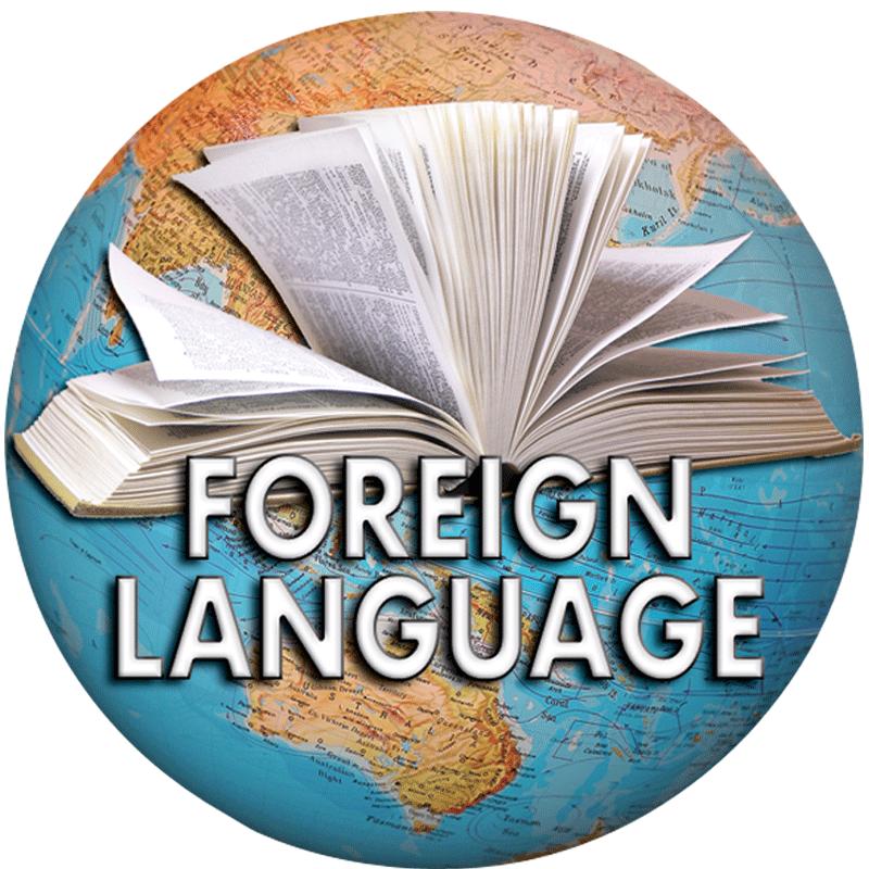 5" FOREIGN LANGUAGE STICKER