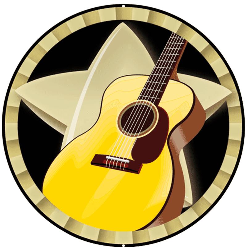 2" GUITAR STAR STICKER