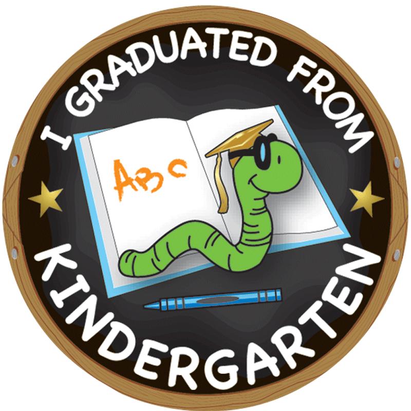 2" KINDERGARTEN GRAD STKR