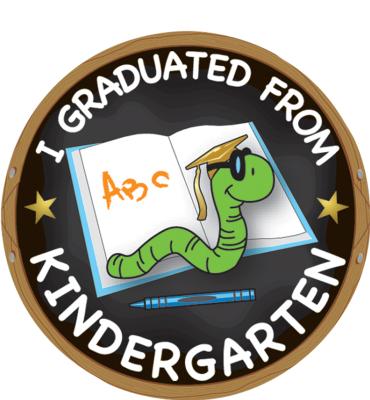 2" Kindergarten Graduation Sticker