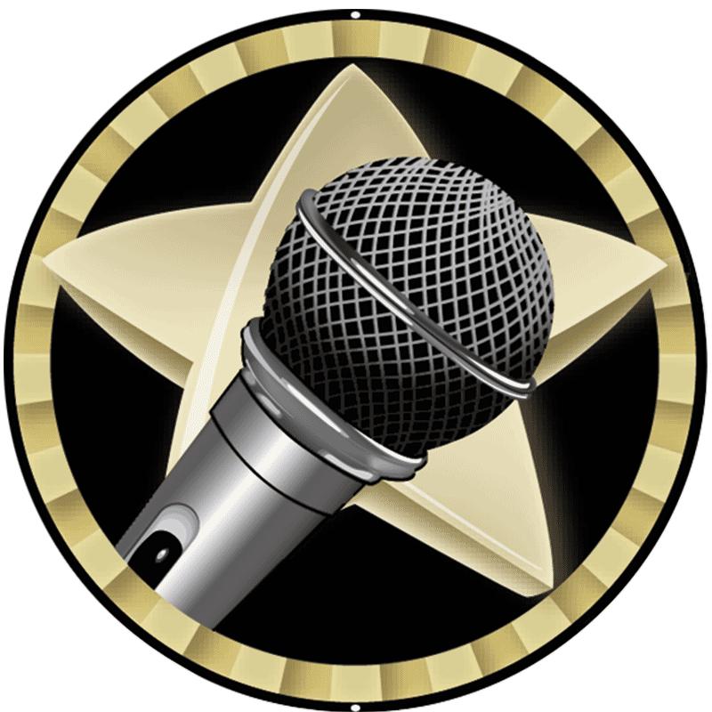 2" MICROPHONE SOLOIST STR STKR