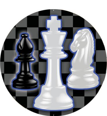 2" Chess Onyx Board Sticker