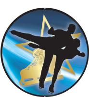 2" Skating Pairs Sticker