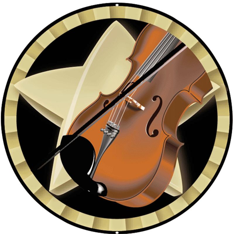 2" VIOLIN STAR STICKER