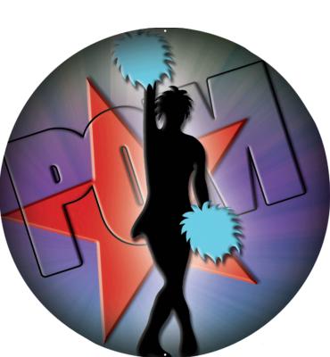2" Dance Pom Sticker
