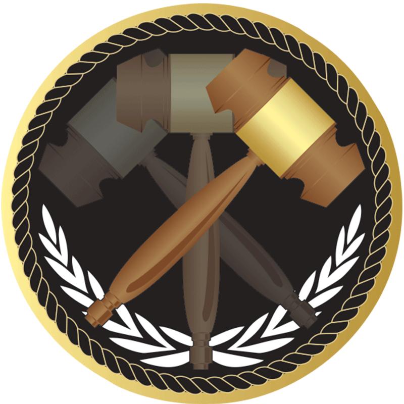 2" DEBATE GAVELS STICKER