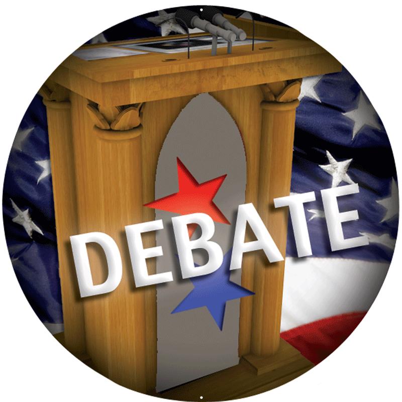 2" DEBATE STICKER