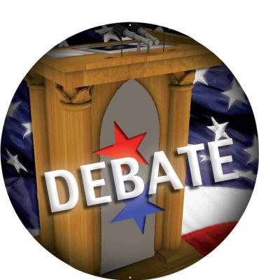 2" Debate Sticker