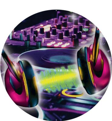 2" Music DJ Turntables Sticker