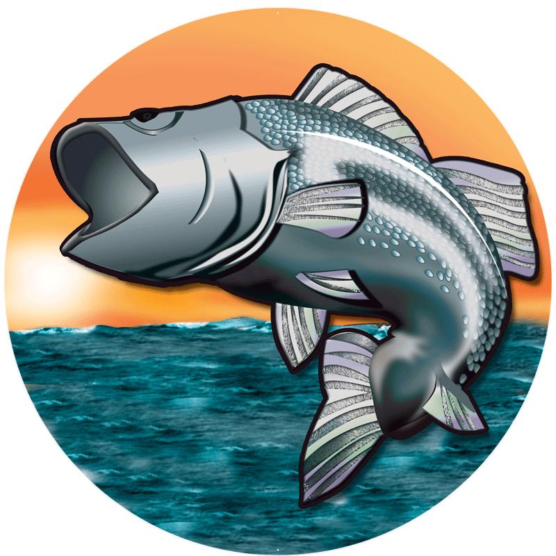 2" FISHING STICKER
