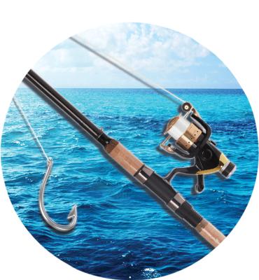 2" Fishing Pole Sticker