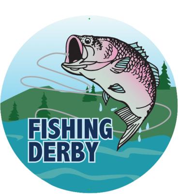2" Fishing Derby Sticker