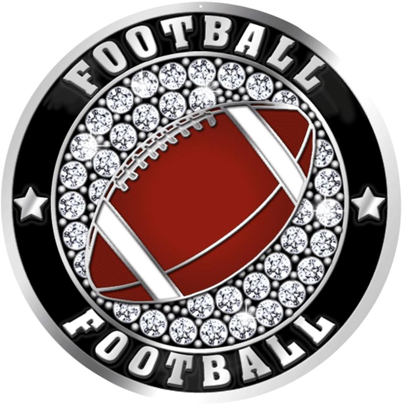 %" FOOTBALL ICE STICKER