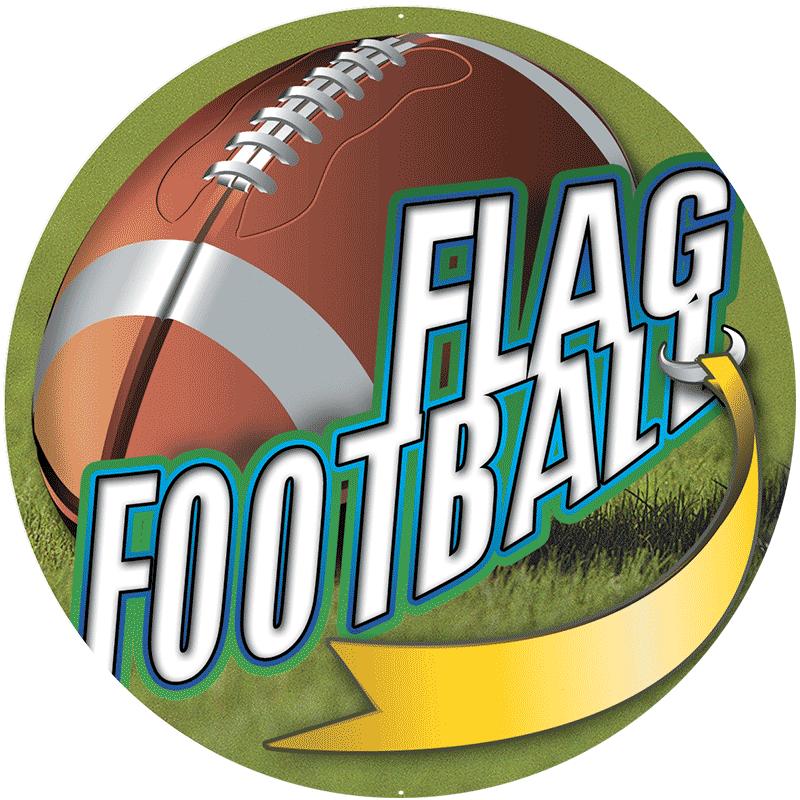 2" FLAG FOOTBALL STICKER