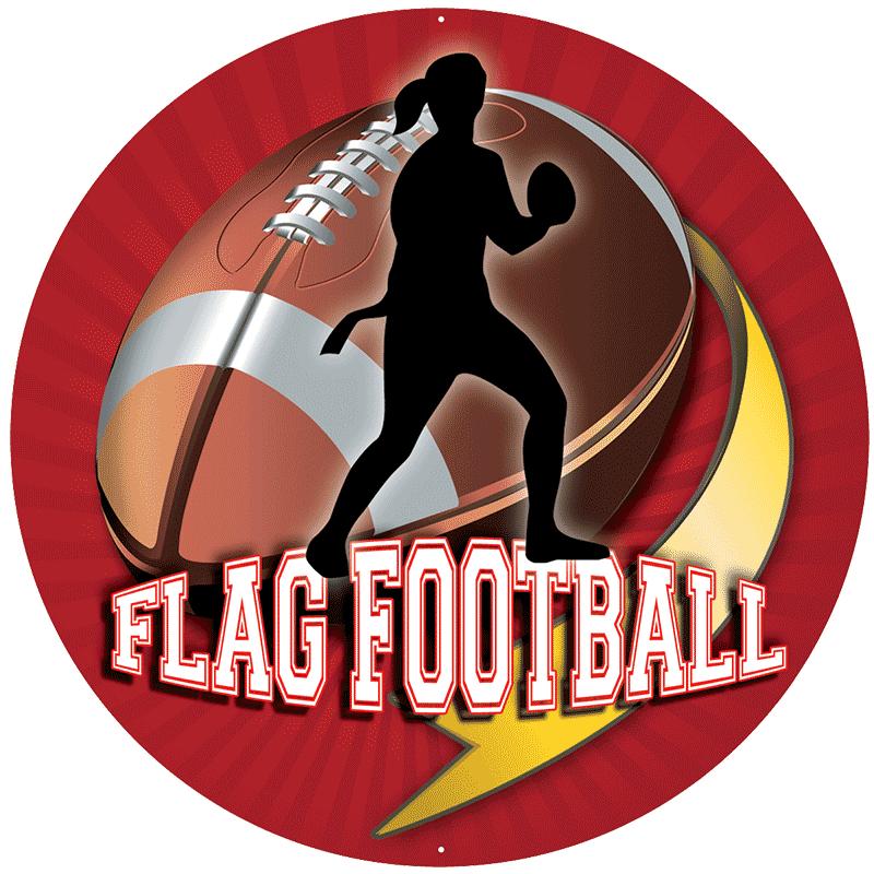 2" FLAG FOOTBALL FEMALE STKR
