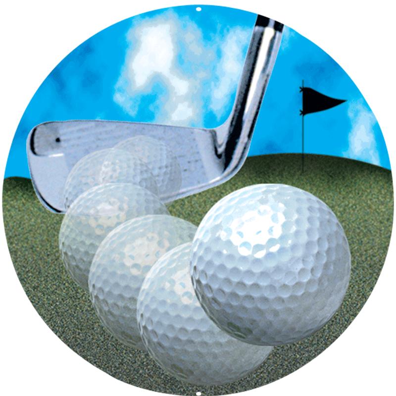 2" GOLF CLUB SWING STKR