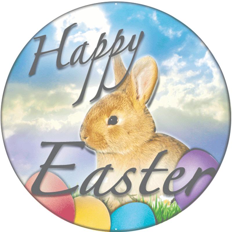2" HAPPY EASTER STICKER