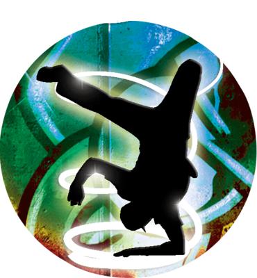 2" Hip Hop Male Graffiti Sticker