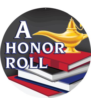 2" A Honor Roll Sticker
