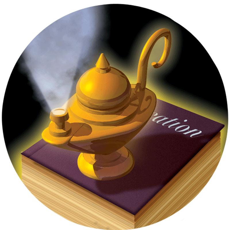 2" LAMP OF LEARNING STKR