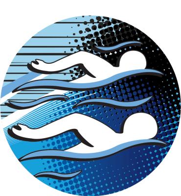 2" Swim Majestic Sticker