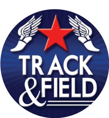 2" Track And Field Majestic Sticker