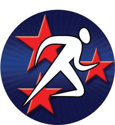 2" Running Abstract Majestic